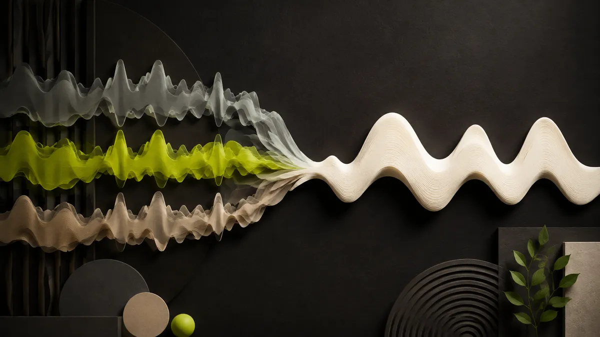 Overlapping sound layers resolving into a clear pattern